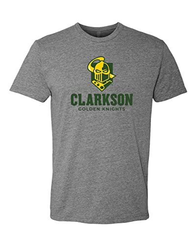 Clarkson University Golden Knights Logo Exclusive Soft Shirt - Dark Heather Gray