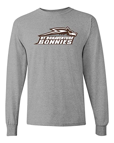 St Bonaventure Bonnies Long Sleeve Shirt - Sport Grey