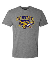 Load image into Gallery viewer, San Francisco State Full Color Gator Exclusive Soft Shirt - Dark Heather Gray
