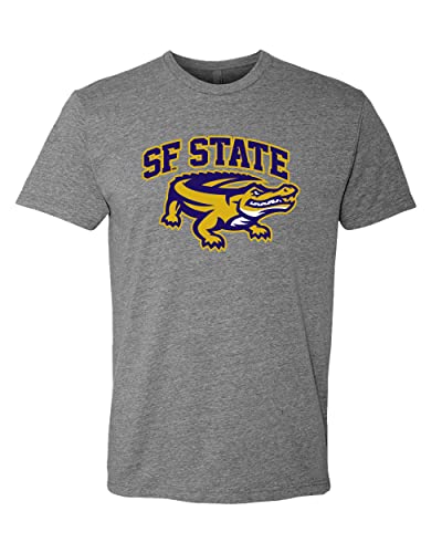 San Francisco State Full Color Gator Exclusive Soft Shirt - Dark Heather Gray
