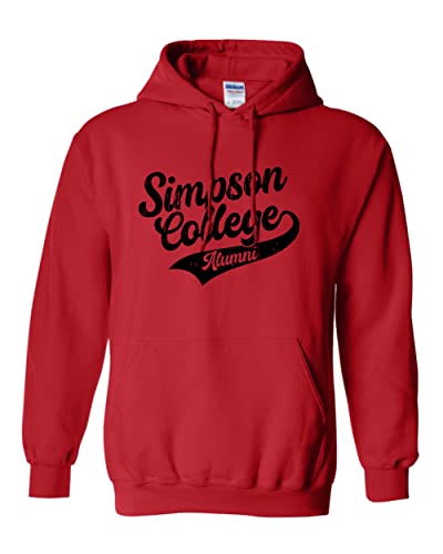 Simpson College Alumni Hooded Sweatshirt - Red