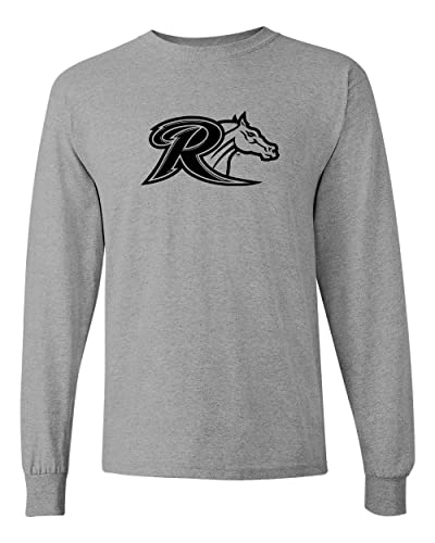 Rider University R Mascot Long Sleeve Shirt - Sport Grey