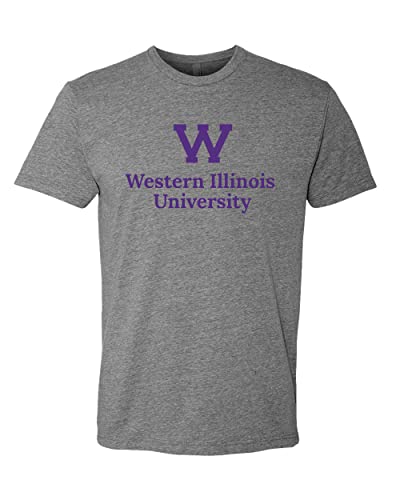 Western Illinois University Soft Exclusive T-Shirt - Dark Heather Gray