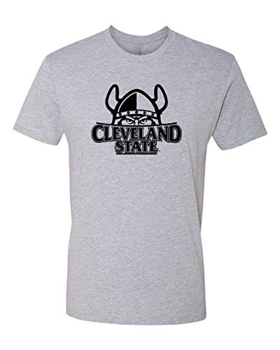 Cleveland State Full Logo Exclusive Soft T-Shirt - Dark Heather Gray