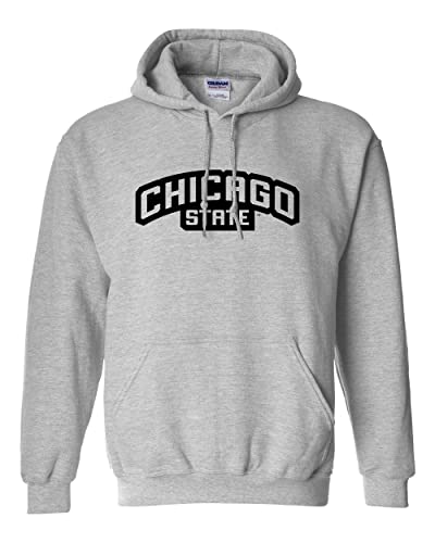Chicago State University Hooded Sweatshirt - Sport Grey