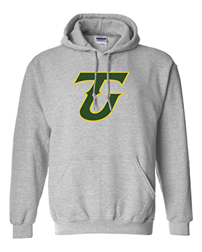Tiffin University 2 Color TU Hooded Sweatshirt - Sport Grey