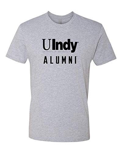 University of Indianapolis UIndy Alumni Black Text Exclusive Soft Shirt - Heather Gray