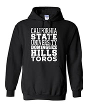 Load image into Gallery viewer, Cal State Dominguez Hills Block Hooded Sweatshirt - Black
