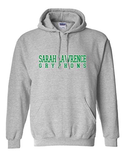 Sarah Lawrence College Block Letters Hooded Sweatshirt - Sport Grey