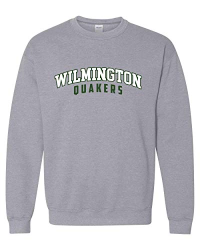 Wilmington Quakers 2 Color Crewneck Sweatshirt - Sport Grey