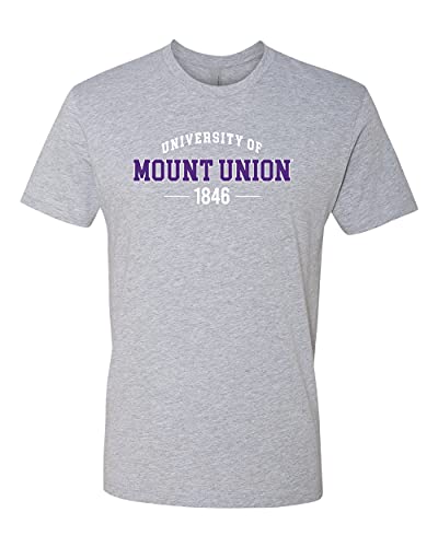 University of Mount Union EST 1846 Two Color Exclusive Soft Shirt - Heather Gray