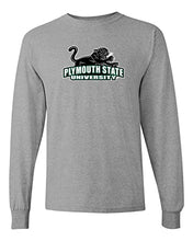 Load image into Gallery viewer, Plymouth State University Mascot Long Sleeve Shirt - Sport Grey
