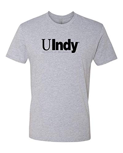 University of Indianapolis UIndy Black Text Exclusive Soft Shirt - Heather Gray