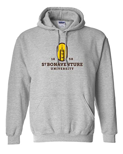St Bonaventure University Hooded Sweatshirt - Sport Grey