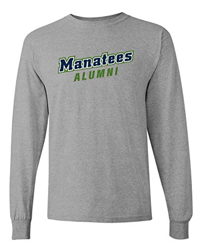 State College of Florida Manatees Alumni Long Sleeve T-Shirt - Sport Grey