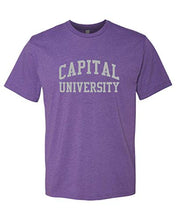 Load image into Gallery viewer, Capital University Crusaders Exclusive Soft Shirt - Purple Rush
