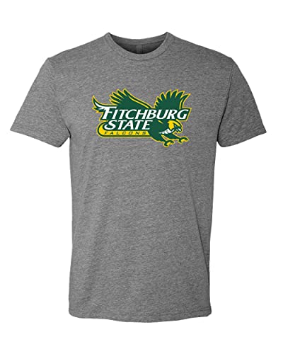 Fitchburg State Full Color Mascot Exclusive Soft T-Shirt - Dark Heather Gray
