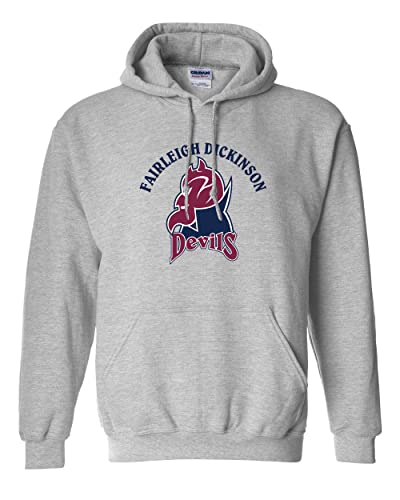 Fairleigh Dickinson Devils Hooded Sweatshirt - Sport Grey