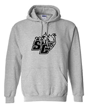 Load image into Gallery viewer, Southern Connecticut SC Owls Hooded Sweatshirt - Sport Grey
