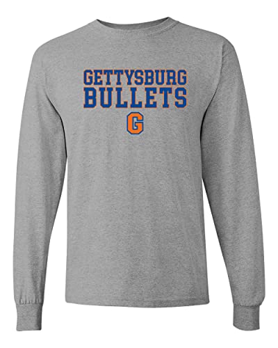 Gettysburg College G Long Sleeve Shirt - Sport Grey