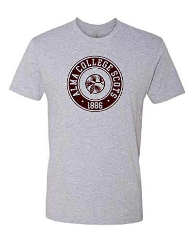 Alma College Circle One Color Exclusive Soft Shirt - Heather Gray