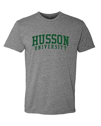 Husson University Exclusive Soft Shirt - Dark Heather Gray