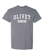 Load image into Gallery viewer, Olivet College Vintage Established 1844 T-Shirt - Graphite Heather
