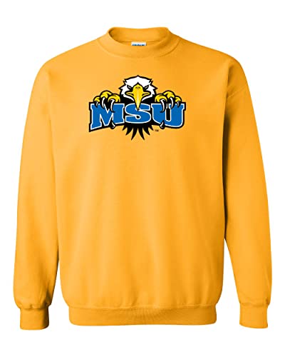 Morehead State Full Color Mascot Crewneck Sweatshirt - Gold