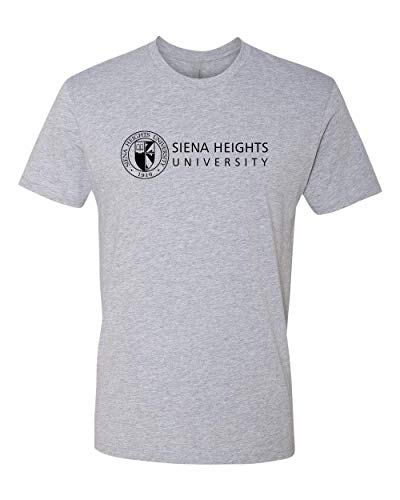 Siena Heights Black Logo Exclusive Soft Shirt - Heather Gray