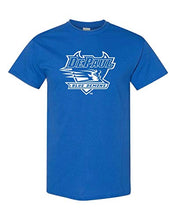 Load image into Gallery viewer, DePaul University 1 Color Full Logo Adult T-Shirt - Royal
