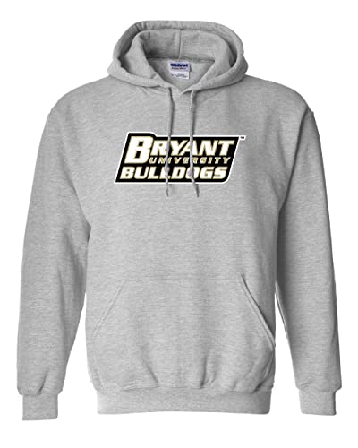 Bryant University Stacked Hooded Sweatshirt - Sport Grey