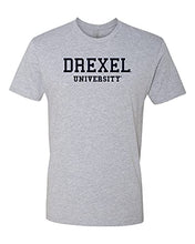 Load image into Gallery viewer, Drexel University Navy Text T-Shirt - Heather Gray
