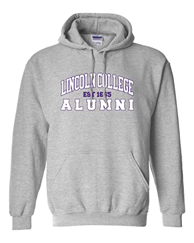 Lincoln College Alumni Hooded Sweatshirt - Sport Grey
