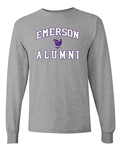 Emerson College Alumni Long Sleeve Shirt - Sport Grey