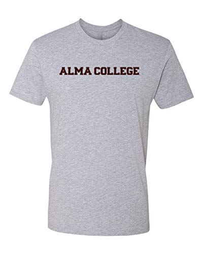 Alma College Block One Color Exclusive Soft Shirt - Heather Gray