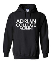 Load image into Gallery viewer, Adrian College Alumni Stacked 1 Color White Text Hoodie - Black
