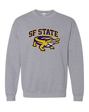 Load image into Gallery viewer, San Francisco State Full Color Gator Crewneck Sweatshirt - Sport Grey
