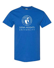 Load image into Gallery viewer, Siena Heights Stacked White Logo T-Shirt - Royal

