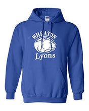 Load image into Gallery viewer, Wheaton College Lyons Hooded Sweatshirt - Royal
