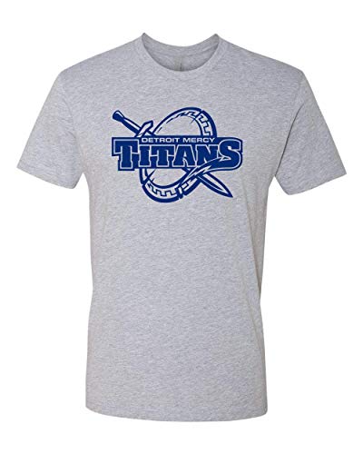Premium University of Detroit Mercy Titans Logo T-Shirt - Heather Gray