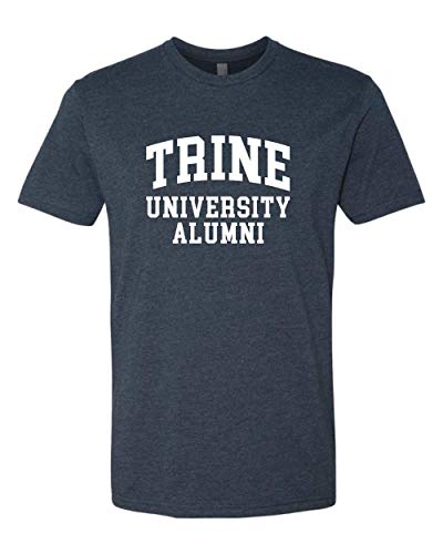 Premium Trine University Alumni White Text T-Shirt - Midnight Navy