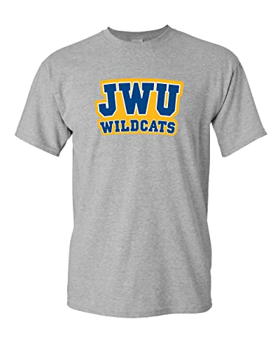 Johnson & Wales University JWU Wildcats T-Shirt - Sport Grey