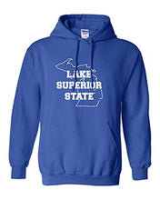 Load image into Gallery viewer, Lake Superior State Hooded Sweatshirt - Royal
