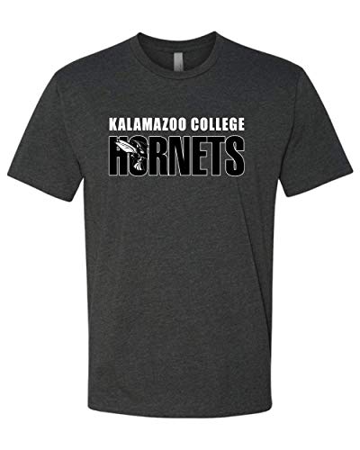 Kalamazoo College Hornets Two Color T-Shirt - Charcoal