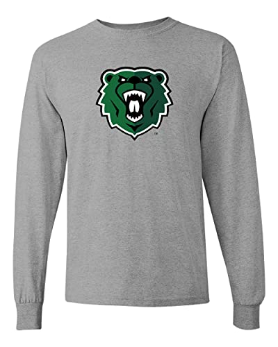 Wisconsin Parkside Bear Head Logo Long Sleeve Shirt - Sport Grey
