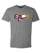 Load image into Gallery viewer, Elmira College EC Mascot Exclusive Soft T-Shirt - Dark Heather Gray
