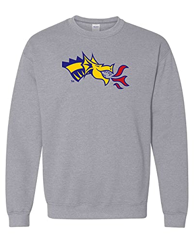 Drexel University Dragon Head Full Color Crewneck Sweatshirt - Sport Grey