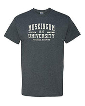 Load image into Gallery viewer, Muskingum University Fighting Muskies T-Shirt - Dark Heather
