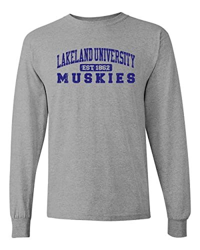 Lakeland University Muskies Long Sleeve T-Shirt - Sport Grey