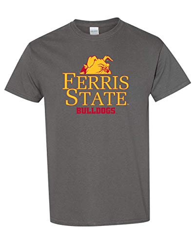 Ferris State Bulldogs Half Head T-Shirt - Charcoal